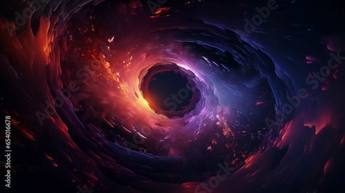 black hole multicolored background  © Abdul