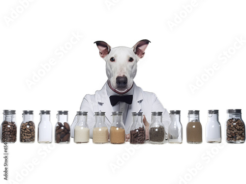 Print op canvas Pharmacist Bull Terrier Transparent
