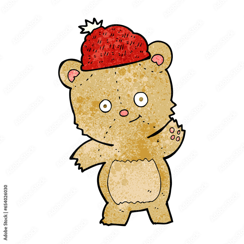 cartoon bear in hat cartoon bear in hat