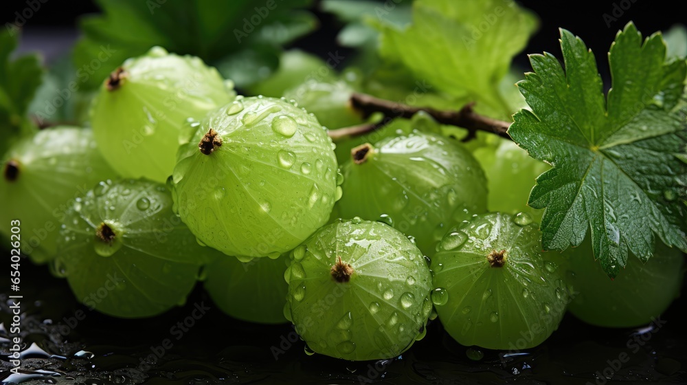 Gooseberry, Macro shot , Color Gradient, Background HD Gooseberry, Macro shot , Color Gradient, Background HD