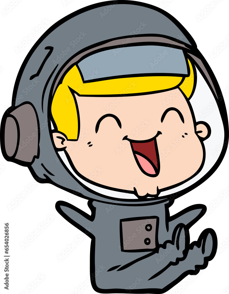 happy cartoon astronaut happy cartoon astronaut