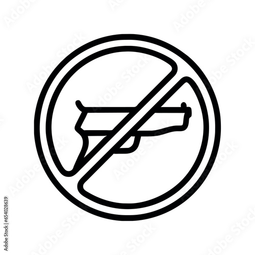no guns sign