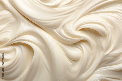 High-definition 8K photograph of creamy vanilla wallpaper. Generative AI