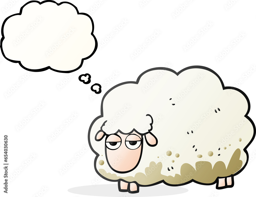 freehand drawn thought bubble cartoon muddy winter sheep freehand drawn thought bubble cartoon muddy winter sheep