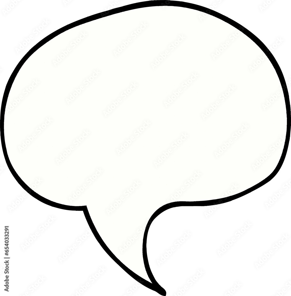 cartoon doodle speech bubble