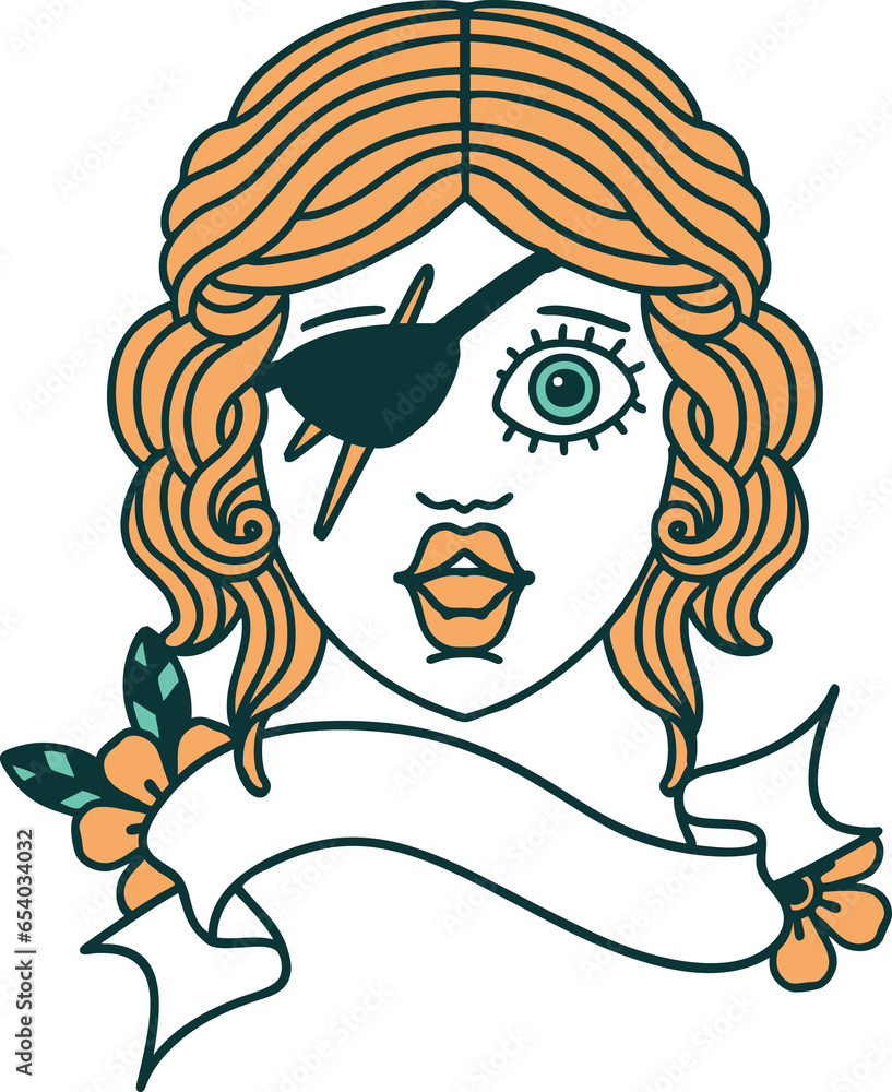 Retro Tattoo Style human rogue character face Retro Tattoo Style human rogue character face