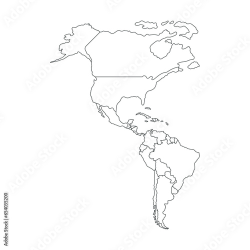 america map geographical