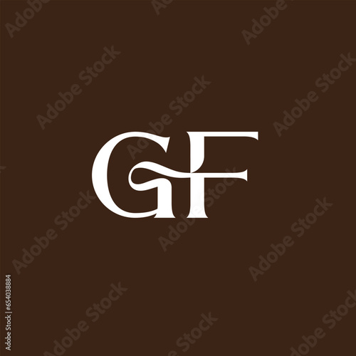 Initial Letter gf Logo Design Monogram Creative Modern Sign Symbol Icon
