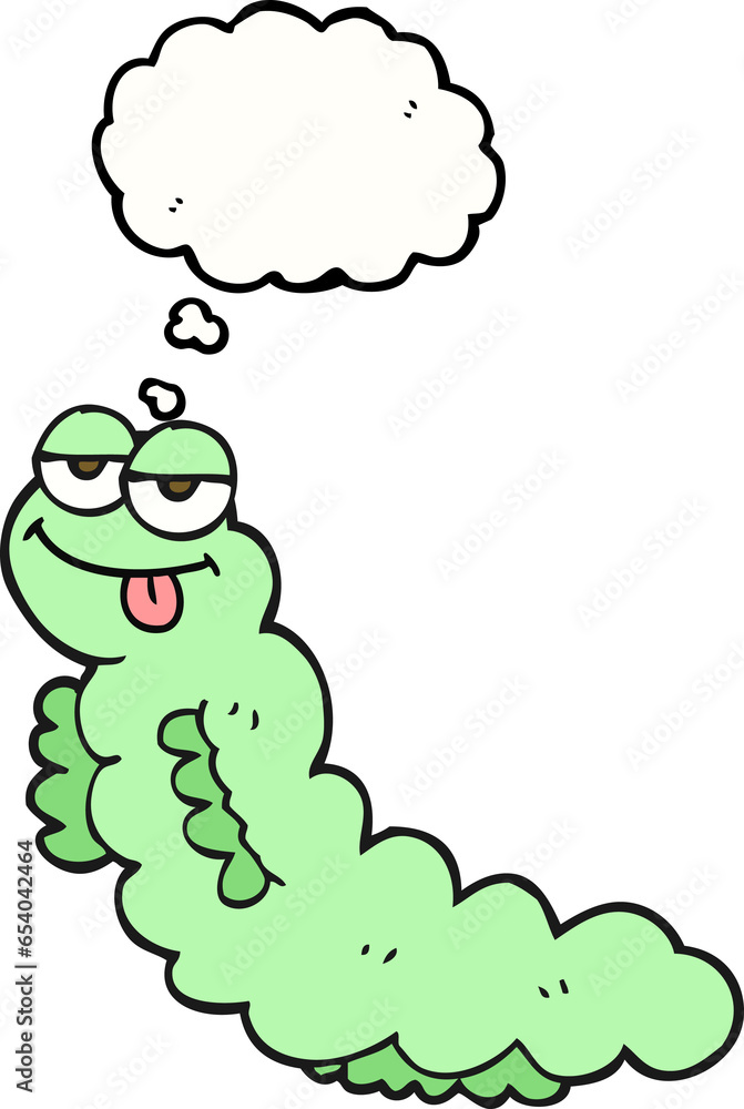 freehand drawn thought bubble cartoon caterpillar freehand drawn thought bubble cartoon caterpillar