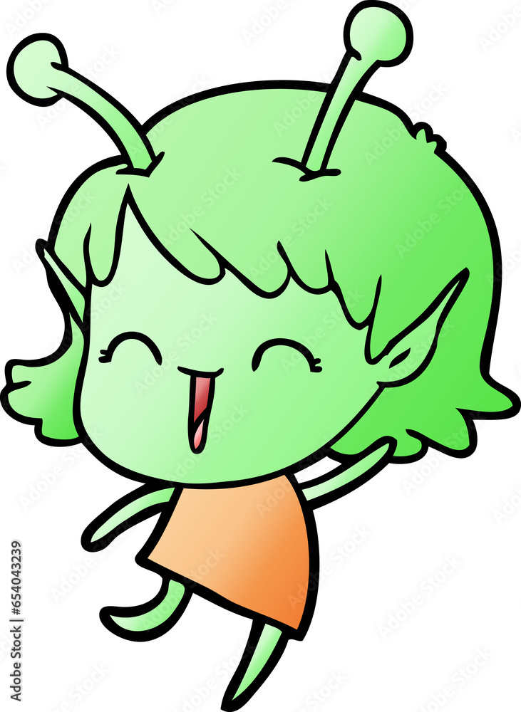 cartoon alien girl laughing cartoon alien girl laughing