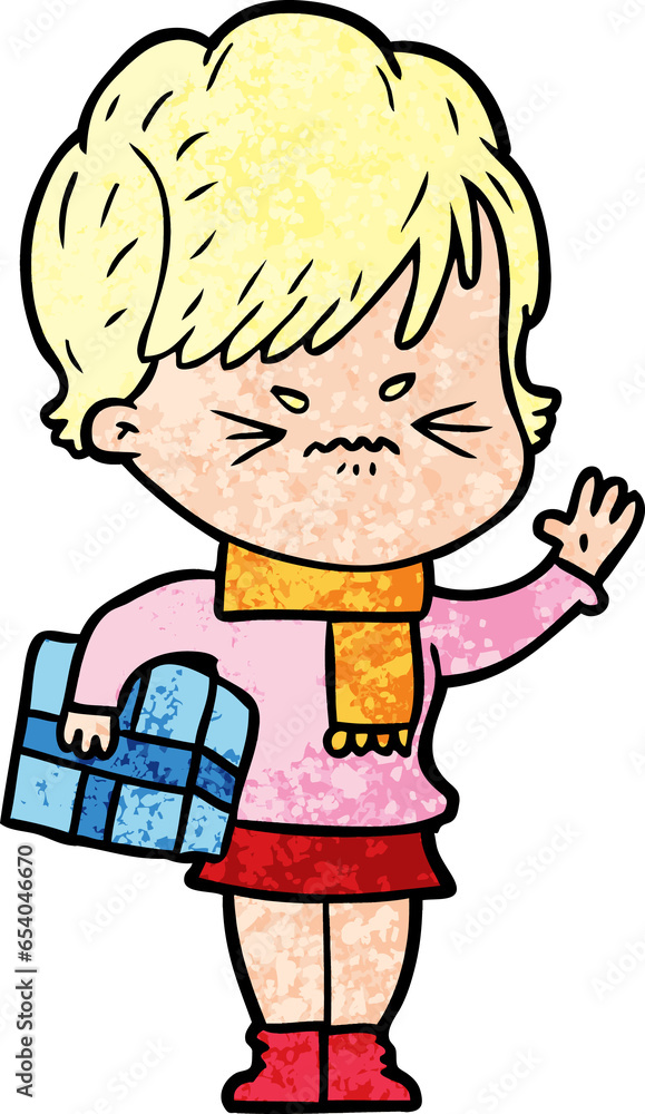 cartoon frustrated woman cartoon frustrated woman