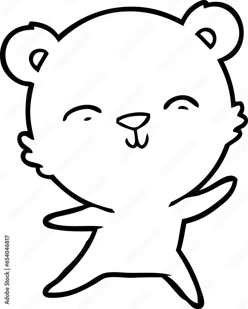happy cartoon polar bear dancing happy cartoon polar bear dancing