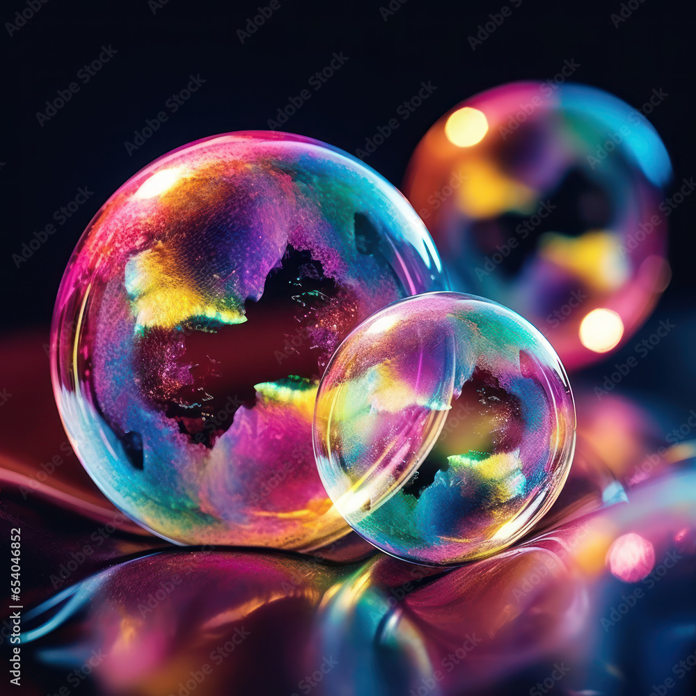 Iridescent Soap Bubbles
Iridescent Soap Bubbles