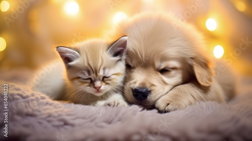 "Tiny Tails and Tender Hearts: Puppy and Kitten Love"