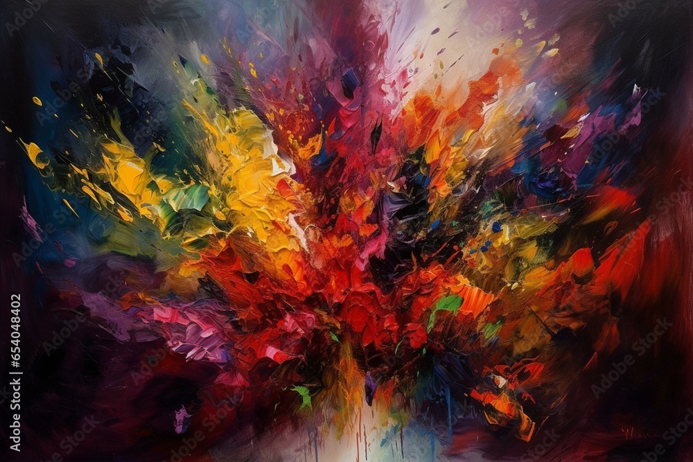 Vibrant eruption: an artistic journey into the psyche through explosive emotions - 7. Generative AI
