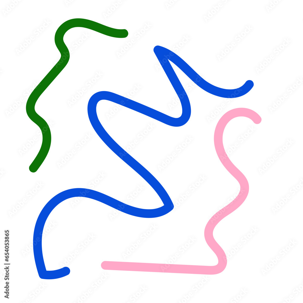 Green blue pink abstract scribble doodle Green blue pink abstract scribble doodle
