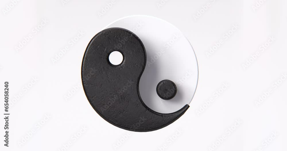 Yin Yang Loop in black and white Yin Yang Loop in black and white