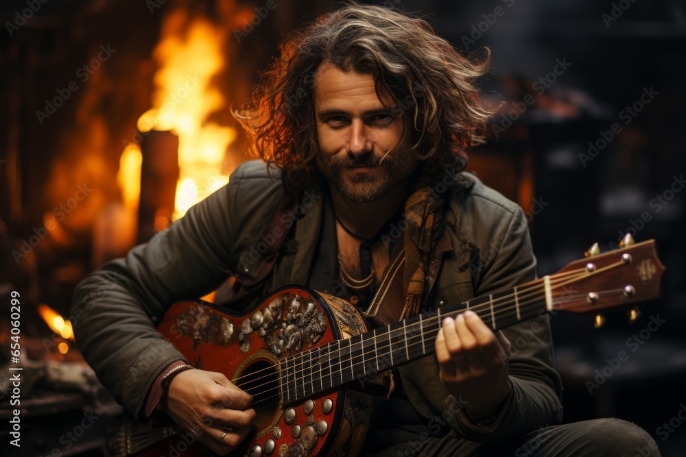 Fototapeta premium Portrait of a Senior Man in his 50s, Wise, Charismatic, and Dignified Senior Gentleman with Gray Hair, Wrinkles, and a Lifetime of Experience - Aged, Elderly, and Confident, Beauty of Aging Gracefully