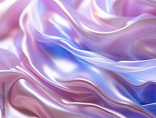 Colorful Liquid Paint Texture Background. Iridescent Fluid Wave