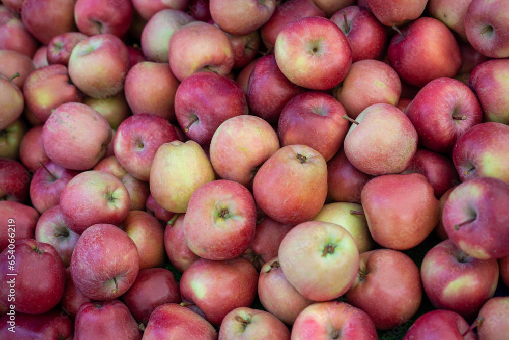 Red apples in a market place Red apples in a market place