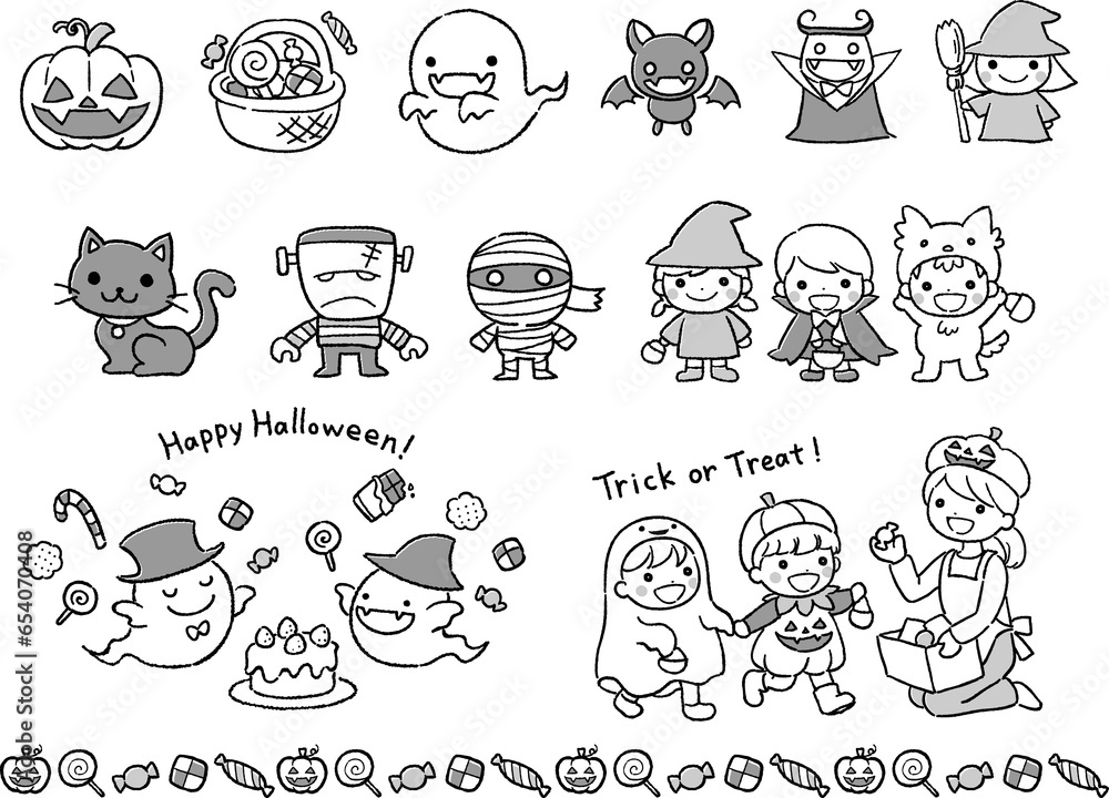 Halloween set(mono) Halloween set(mono)