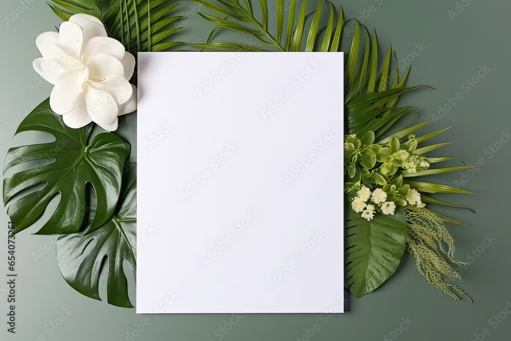 Mock Up Greeting Card, Invitation, Wedding, Shower Flowers Mock Up Greeting Card, Invitation, Wedding, Shower Flowers