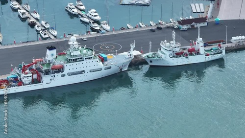 aerial view of Qingdao city china 