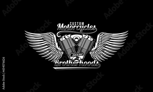 Motorcycle badge, Vintage motor logo