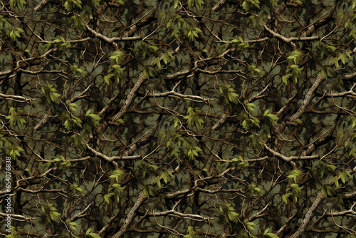 Nature's Camouflage Masterpiece - Tree Forest Camo Design