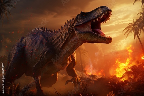 t rex dinosaur  Generative AI