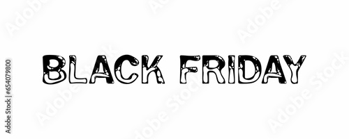 The text has been designed for The Black Friday event.