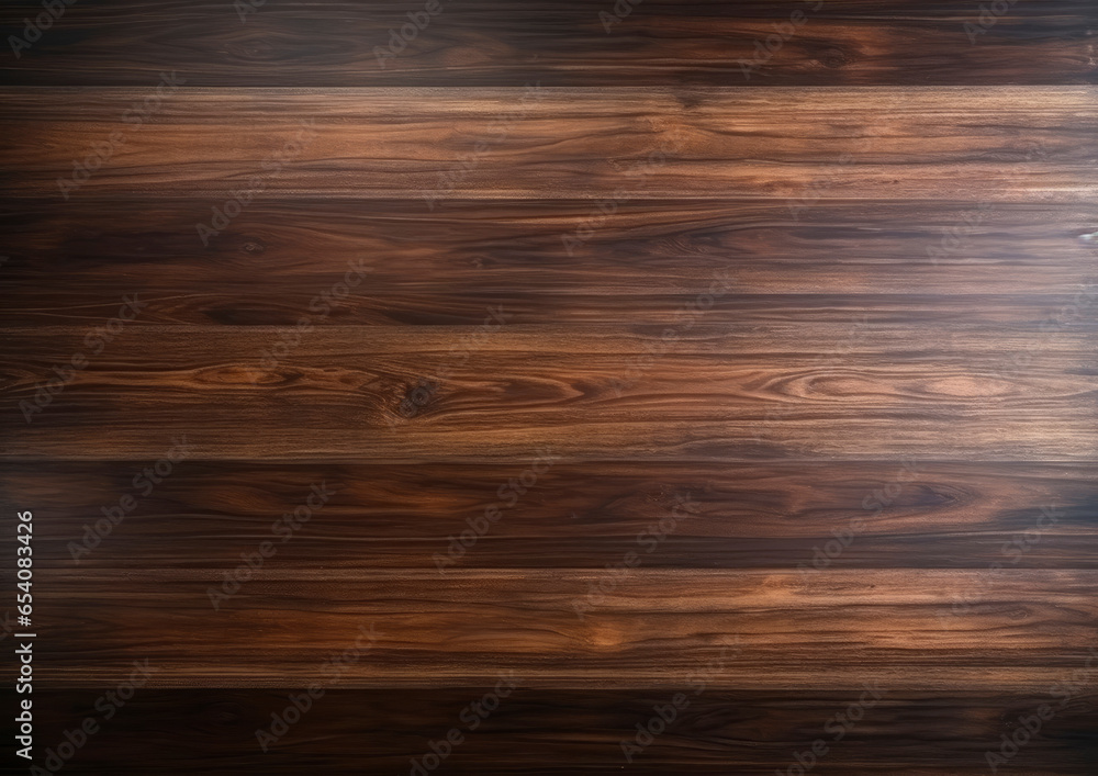 A brown stained wooden floor