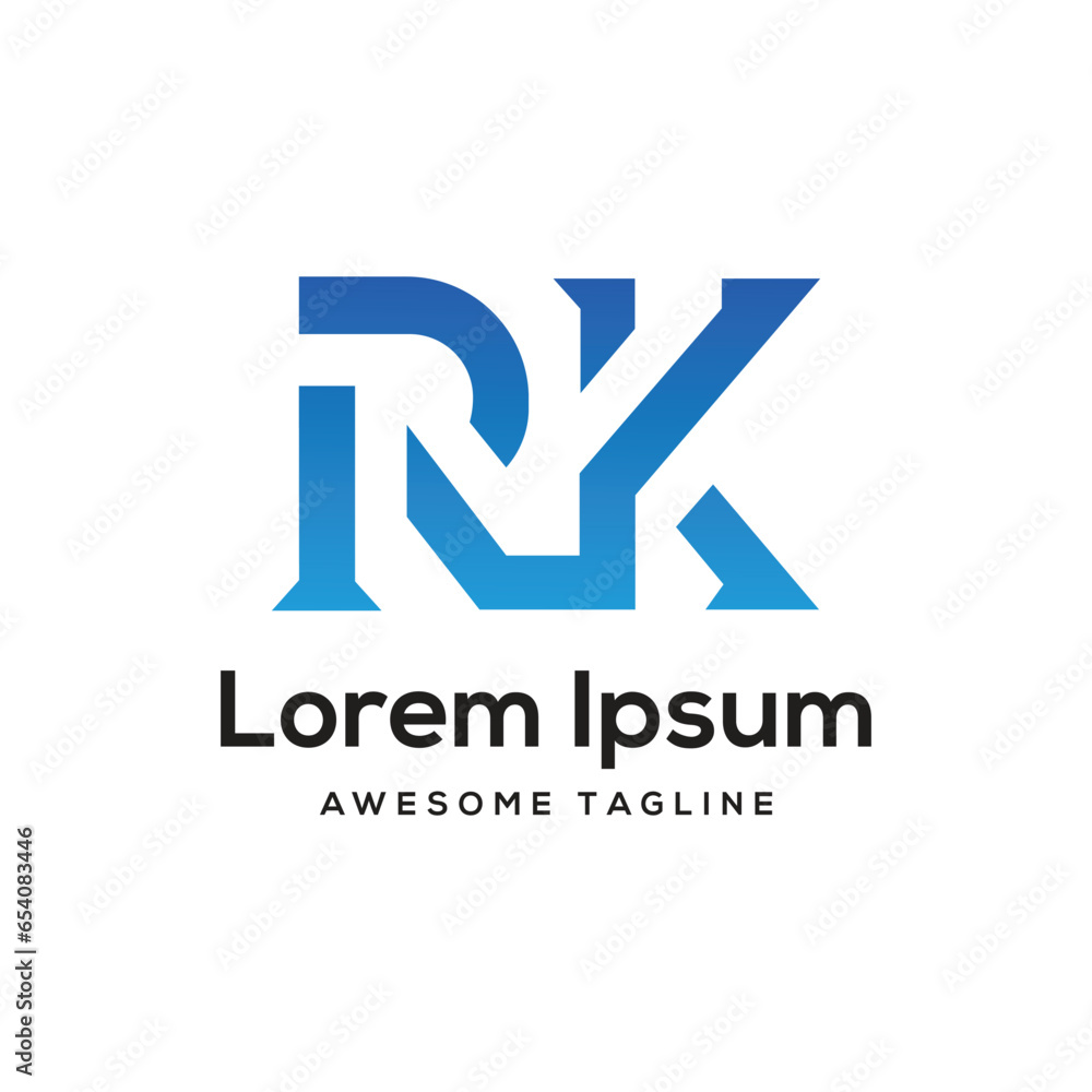 RK Letter Logo Design Free Icon RK Letter Logo Design Free Icon