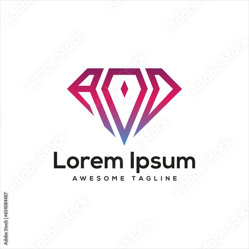 AVD Daimont Letter Logo Design Free Icon
