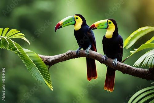 toucan on a branch #654084802