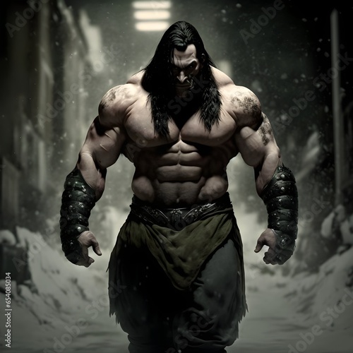 in the style of mortal combat large full figure imposing unreal photo realistic adam back cryptographer  photo
