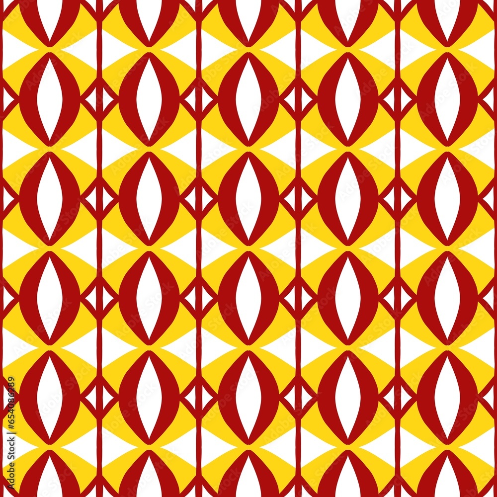 seamless pattern with decorative elements. illustration