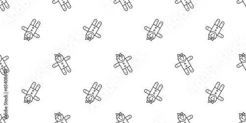 Rag doll line pattern drawing