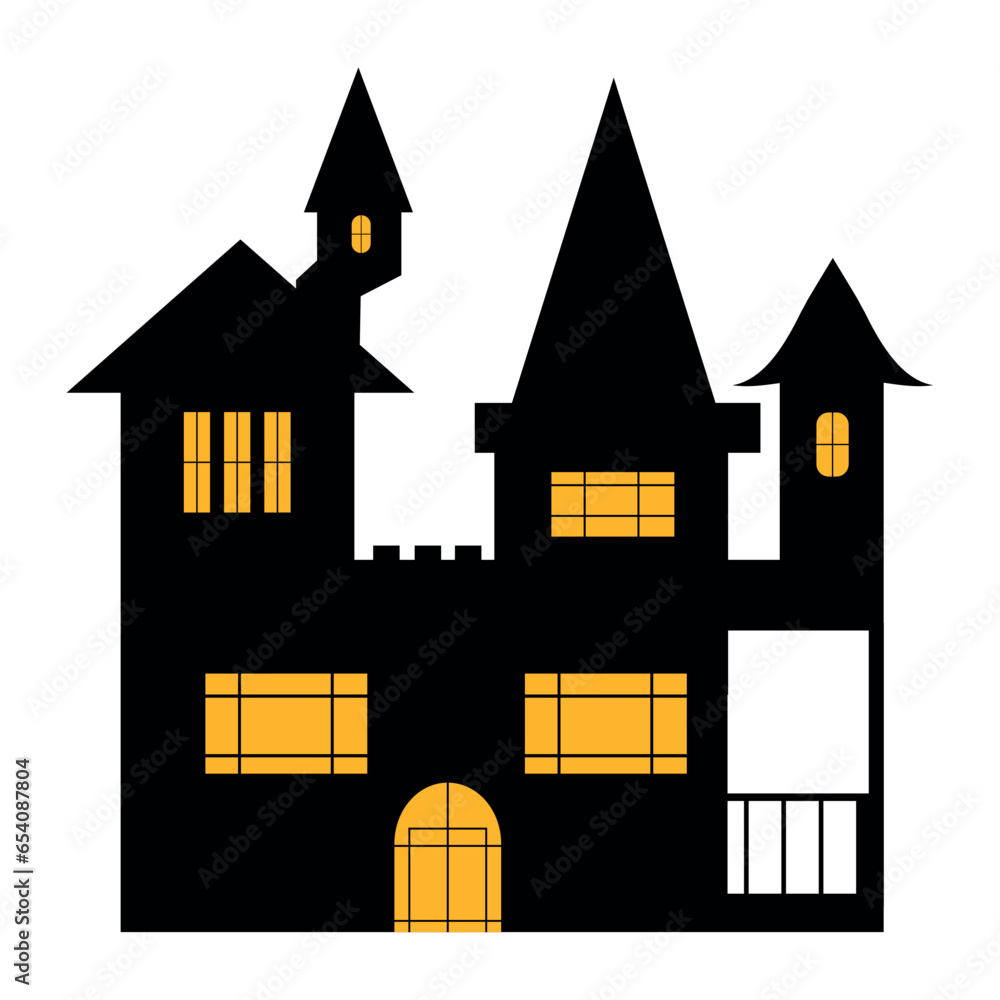 halloween castle black