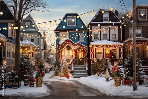 House with Christmas Decorations