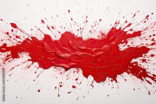 red paint splash