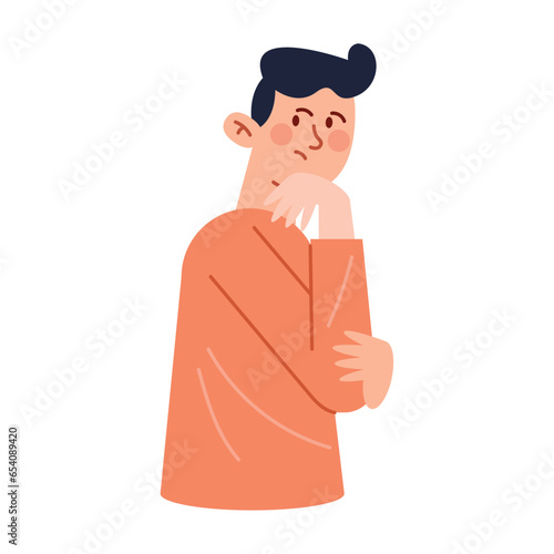 thinking man illustration