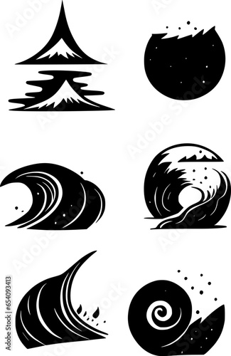 tsunami waves icon