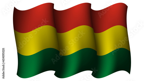 Free Download realistic bolivia waving flag design vector illustration - GFXLoad