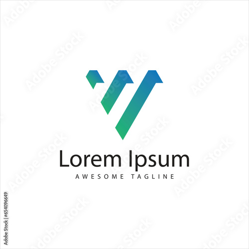 Free Download W Letter Logo Design Free Icon - GFXLoad