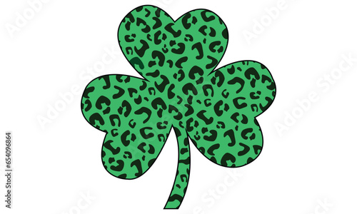 St Patricks Leopard Vector and Clip Art