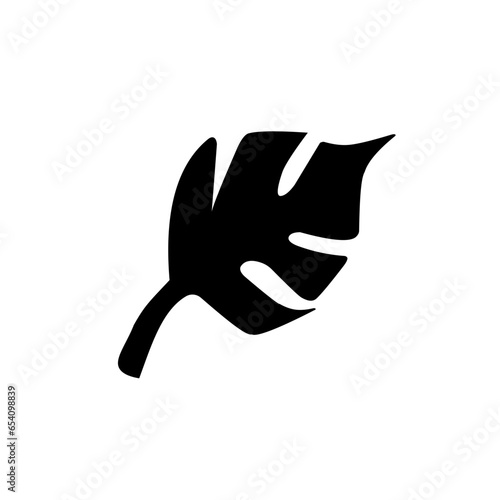 leaf silhouette icon