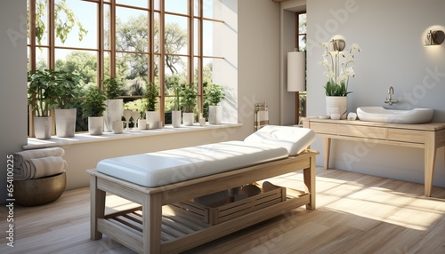 a massage table