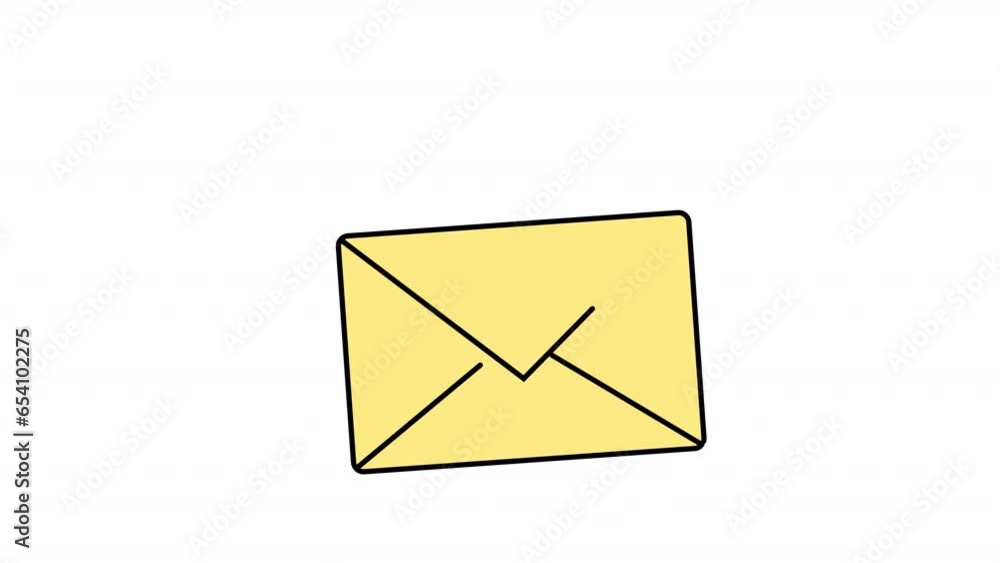 Email Icon Animation On Alpha Email Icon Animation On Alpha