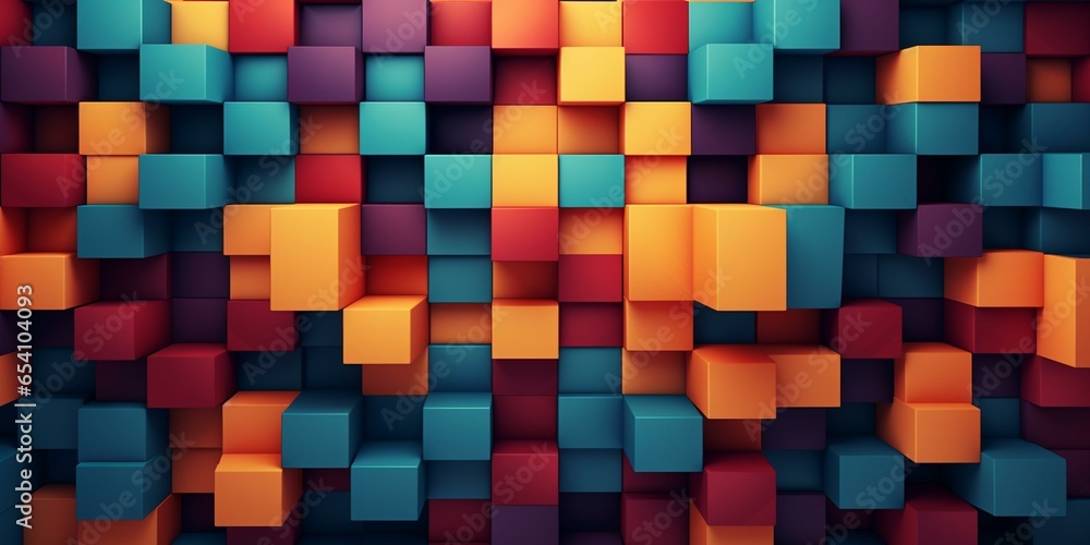 geometric colorful 3d shape pattern background geometric colorful 3d shape pattern background